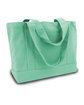 Liberty Bags Seaside Cotton Canvas Pigment-Dyed Boat Tote sea glass green ModelSide