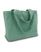 Liberty Bags Seaside Cotton Canvas Pigment-Dyed Boat Tote seafoam green ModelSide