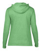 Anvil Ladies' Lightweight Long-Sleeve Hooded T-Shirt HTH GRN/ NEO YEL FlatBack