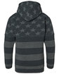 J America Youth Triblend Pullover Hooded Sweatshirt blk str strp trb ModelBack