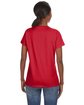 Anvil Ladies' Lightweight V-Neck T-Shirt RED ModelBack