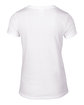 Anvil Ladies' Lightweight V-Neck T-Shirt WHITE FlatBack