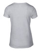 Anvil Ladies' Lightweight V-Neck T-Shirt HEATHER GREY FlatBack