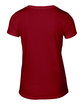 Anvil Ladies' Lightweight V-Neck T-Shirt RED FlatBack