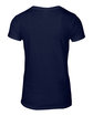 Anvil Ladies' Lightweight V-Neck T-Shirt NAVY FlatBack