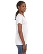 Anvil Ladies' Lightweight V-Neck T-Shirt WHITE ModelSide