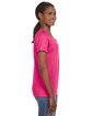 Anvil Ladies' Lightweight V-Neck T-Shirt HOT PINK ModelSide