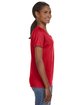 Anvil Ladies' Lightweight V-Neck T-Shirt RED ModelSide