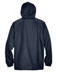 UltraClub Adult Quarter-Zip Hooded Pullover Pack-Away Jacket TRUE NAVY FlatBack