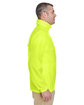 UltraClub Adult Full-Zip Hooded Pack-Away Jacket bright yellow ModelSide