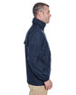 UltraClub Adult Full-Zip Hooded Pack-Away Jacket true navy ModelSide