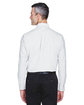 UltraClub Men's Classic Wrinkle-Resistant Long-Sleeve Oxford WHITE ModelBack