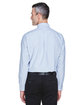 UltraClub Men's Classic Wrinkle-Resistant Long-Sleeve Oxford BLUE/ WHITE ModelBack