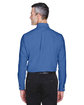 UltraClub Men's Classic Wrinkle-Resistant Long-Sleeve Oxford FRENCH BLUE ModelBack