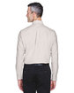UltraClub Men's Classic Wrinkle-Resistant Long-Sleeve Oxford TAN ModelBack