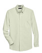 UltraClub Men's Classic Wrinkle-Resistant Long-Sleeve Oxford LIME FlatFront