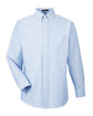 UltraClub Men's Classic Wrinkle-Resistant Long-Sleeve Oxford BLUE/ WHITE OFFront