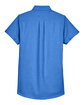 UltraClub Ladies' Classic Wrinkle-Resistant Short-Sleeve Oxford french blue FlatBack