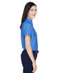UltraClub Ladies' Classic Wrinkle-Resistant Short-Sleeve Oxford french blue ModelSide