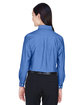 UltraClub Ladies' Classic Wrinkle-Resistant Long-Sleeve Oxford french blue ModelBack