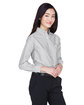 UltraClub Ladies' Classic Wrinkle-Resistant Long-Sleeve Oxford charcoal ModelQrt