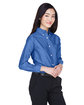 UltraClub Ladies' Classic Wrinkle-Resistant Long-Sleeve Oxford french blue ModelQrt