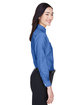 UltraClub Ladies' Classic Wrinkle-Resistant Long-Sleeve Oxford french blue ModelSide