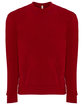 Next Level Apparel Unisex Santa Cruz Pocket Sweatshirt red FlatFront