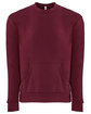 Next Level Apparel Unisex Santa Cruz Pocket Sweatshirt maroon FlatFront