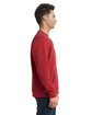 Next Level Apparel Unisex Santa Cruz Pocket Sweatshirt red ModelSide