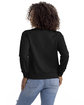 Next Level Apparel Ladies' Laguna Sueded Sweatshirt black ModelBack