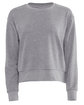 Next Level Apparel Ladies' Laguna Sueded Sweatshirt heather gray OFFront
