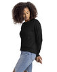 Next Level Apparel Ladies' Laguna Sueded Sweatshirt black ModelSide