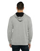 Next Level Apparel Unisex French Terry Pullover Hoodie HTHR GREY/ BLACK ModelBack
