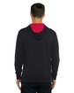 Next Level Apparel Unisex Laguna French Terry Pullover Hooded Sweatshirt black/ red ModelBack
