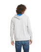 Next Level Apparel Unisex French Terry Pullover Hoodie HTHR GREY/ ROYAL ModelBack