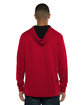 Next Level Apparel Unisex French Terry Pullover Hoodie RED/ BLACK ModelBack