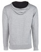 Next Level Apparel Unisex French Terry Pullover Hoodie HTHR GREY/ BLACK FlatBack