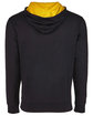 Next Level Apparel Unisex Laguna French Terry Pullover Hooded Sweatshirt BLACK/ GOLD FlatBack