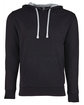 Next Level Apparel Unisex French Terry Pullover Hoodie BLACK/ HTHR GREY FlatFront