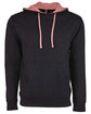 Next Level Apparel Unisex Laguna French Terry Pullover Hooded Sweatshirt black/ desrt pnk OFFront