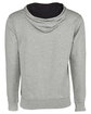 Next Level Apparel Unisex French Terry Pullover Hoodie HTHR GREY/ BLACK OFBack