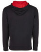 Next Level Apparel Unisex French Terry Pullover Hoodie BLACK/ RED OFBack