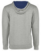 Next Level Apparel Unisex Laguna French Terry Pullover Hooded Sweatshirt HTHR GREY/ ROYAL OFBack
