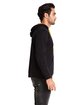 Next Level Apparel Unisex French Terry Pullover Hoodie BLACK/ GOLD ModelSide