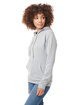 Next Level Apparel Unisex Malibu Pullover Hooded Sweatshirt heather gray ModelSide