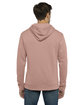 Next Level Apparel Unisex Santa Cruz Pullover Hooded Sweatshirt desert pink ModelBack