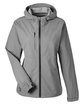 Dri Duck Ladies' Challenger Full-Zip Waterproof Jacket grey OFFront