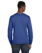 Anvil Adult Lightweight Long-Sleeve T-Shirt HEATHER BLUE ModelBack