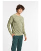 Alternative Unisex Washed Terry Champ Sweatshirt olive tnl tie dy ModelQrt